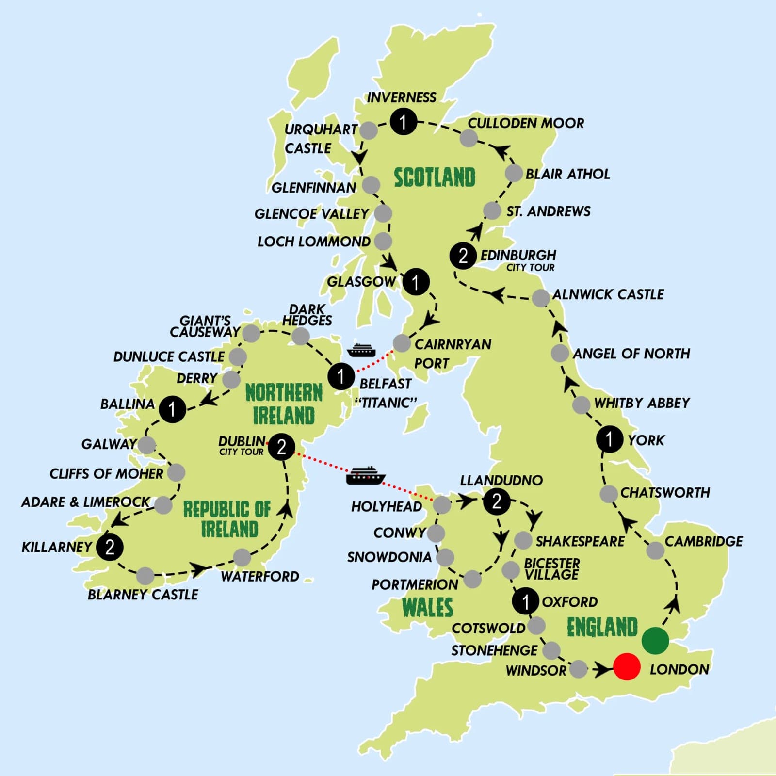 Landscapes across Britain and the UK