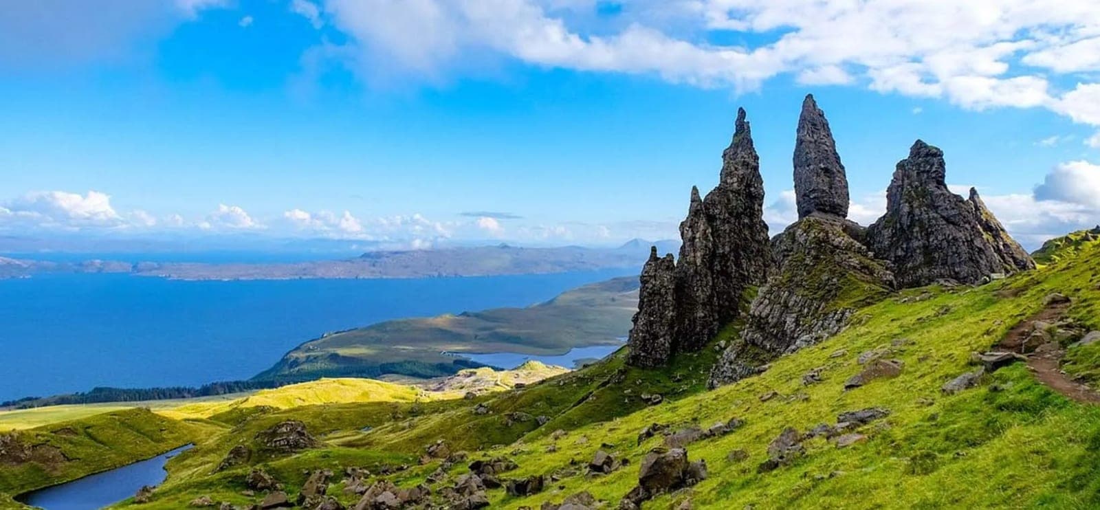 Dramatic coastal cliffs on a Britain and Ireland adventure