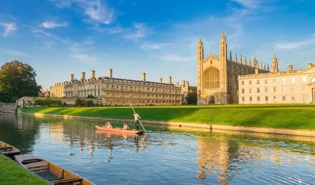 The Radcliffe Camera and spires of Oxford University